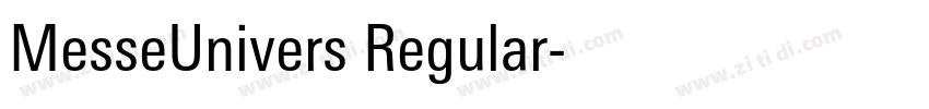 MesseUnivers Regular字体转换